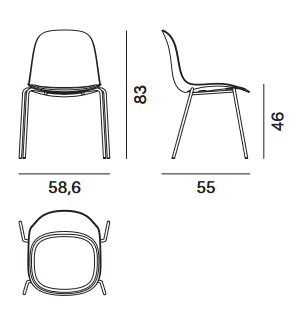 sedia-press-mdfitalia-dimensioni